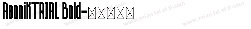 AeonikTRIAL Bold字体转换